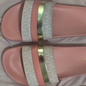 Michael Kors Slip On Rubber Sandals Size 9